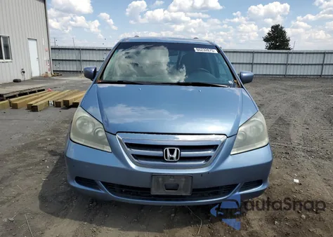 2005 Honda Odyssey Ex из США, поврежденный, VIN 5FNRL38465B122099